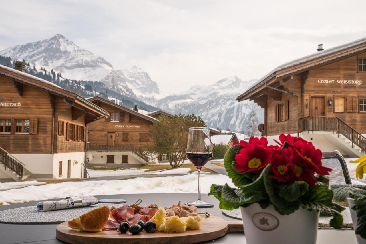 Chalet Spitzhorn - Your Peak Getaway - Private Terrasse & Gratis Parkplatz Apartment Gsteig Екстериор снимка