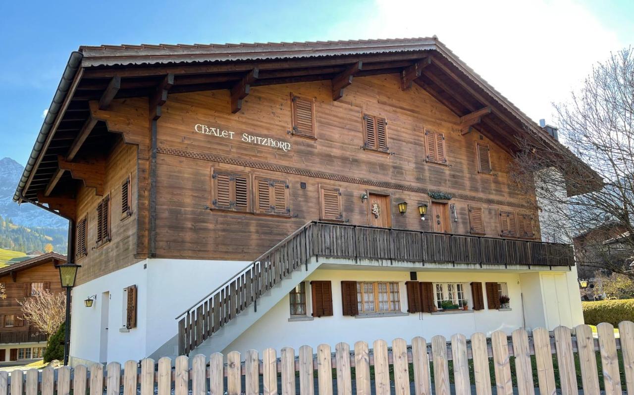 Chalet Spitzhorn - Your Peak Getaway - Private Terrasse & Gratis Parkplatz Apartment Gsteig Екстериор снимка