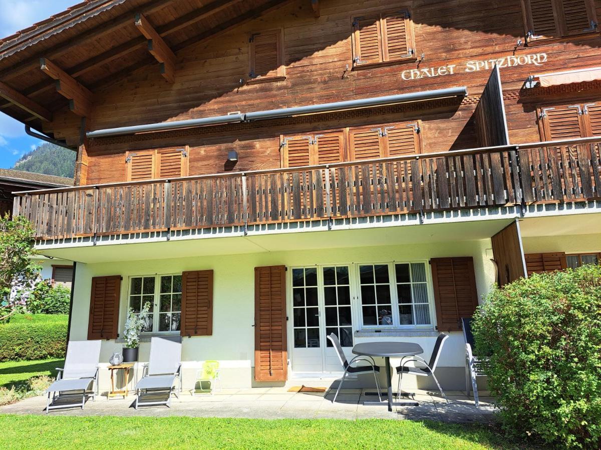 Chalet Spitzhorn - Your Peak Getaway - Private Terrasse & Gratis Parkplatz Apartment Gsteig Екстериор снимка